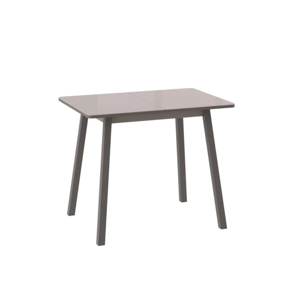 Стол TIRK RADIAL-94, раздвижной со стеклом 94(126)х64, КАПУЧИНО/КАПУЧИНО